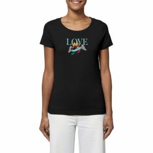 T-shirt Femme / Coeur ailé / 100% Coton BIO