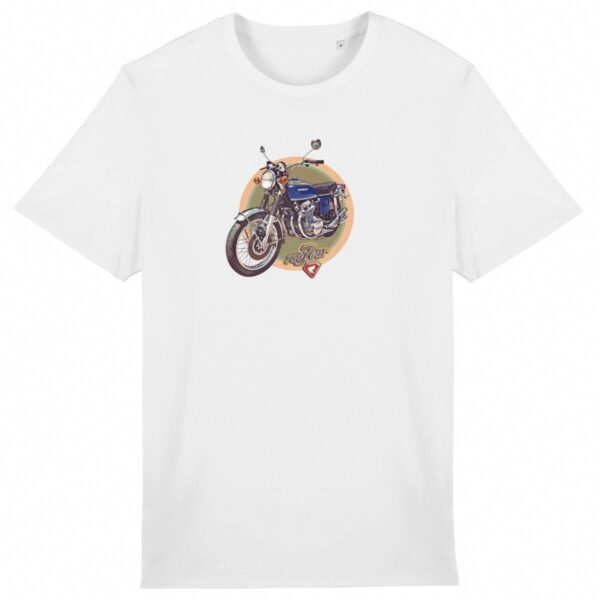 T-shirt unisexe Premium / Honda CB 750 Four Bleu Marine / 100% Coton BIO