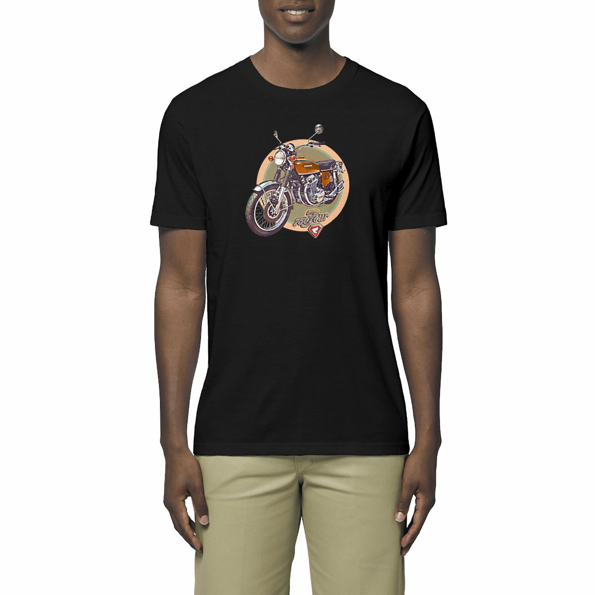 T-shirt unisexe Premium / Honda CB 750 Four Orange / 100% Coton BIO