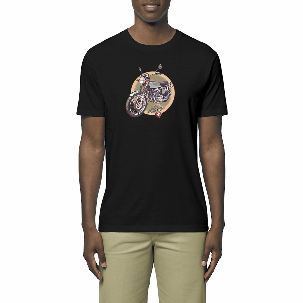T-shirt unisexe Premium / Honda CB 750 Four Silver / 100% Coton BIO