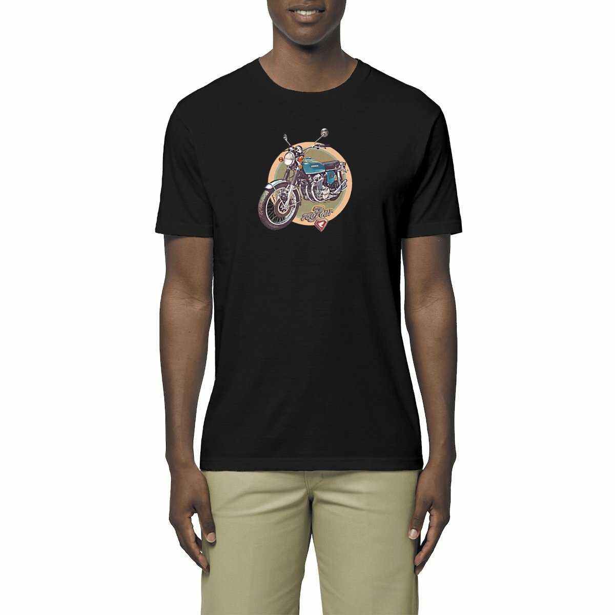T-shirt unisexe Premium / Honda CB 750 Four Bleu / 100% Coton BIO