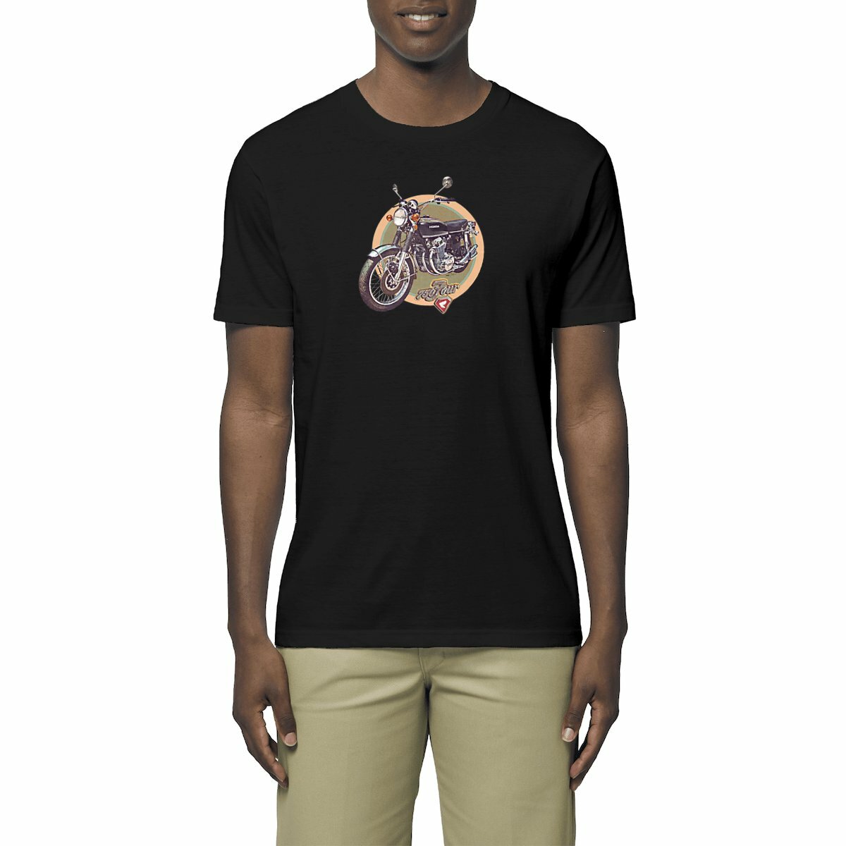 T-shirt unisexe Premium / Honda CB 750 Four Noir / 100% Coton BIO